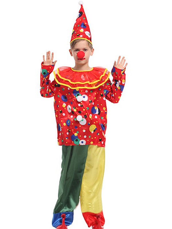 Funny Party Clown Kids Costumes 