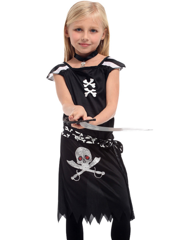 Girl Black Costume Suit for Halloweeen 