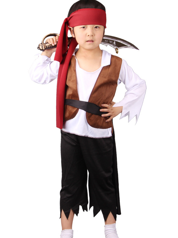 Halloween Cosplay Little Boy Pirate Costume 