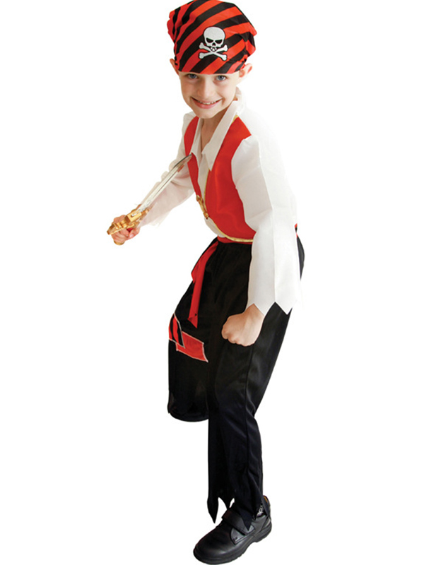 Halloween Cosplay Pirate Boy Costume