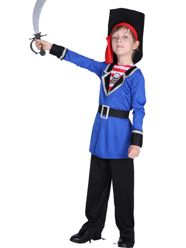 Halloween Pirate Boy Costume With Hat