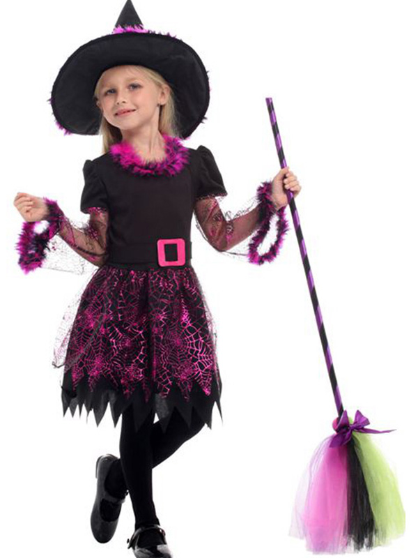 Kids Witch Cosplay Halloween Costume