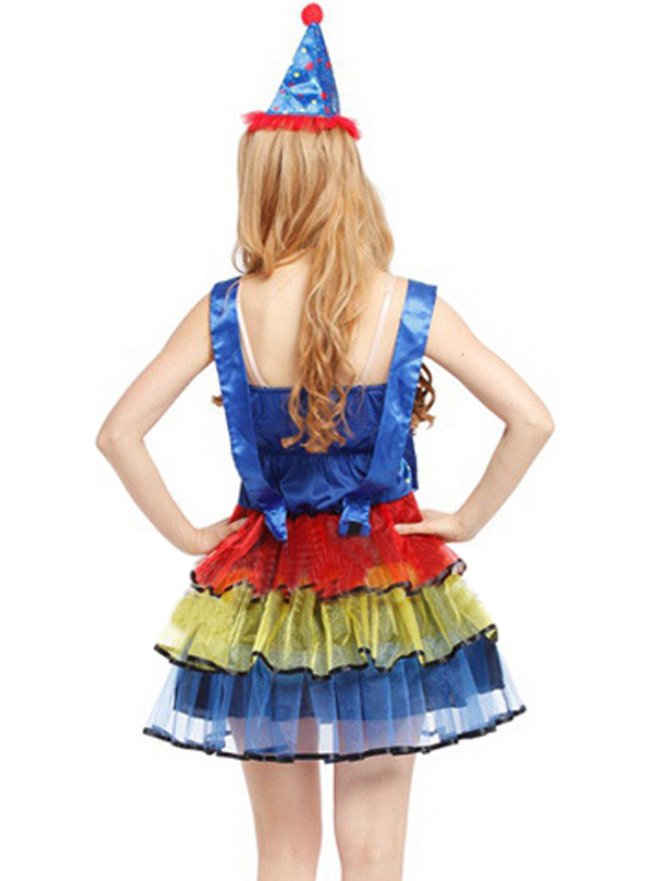 Rainbow Clown Costume for Halloween