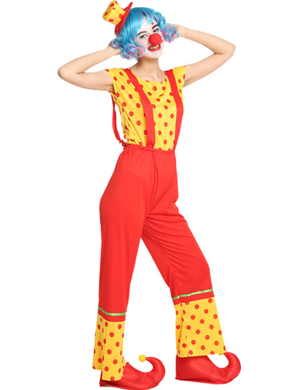 Women Adult Clown Cosplay Costume Set