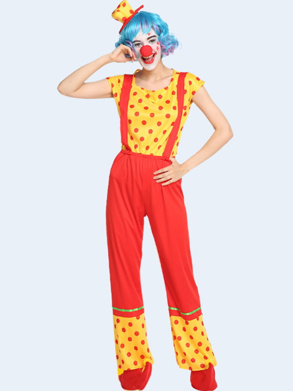 Women Adult Clown Cosplay Costume Set