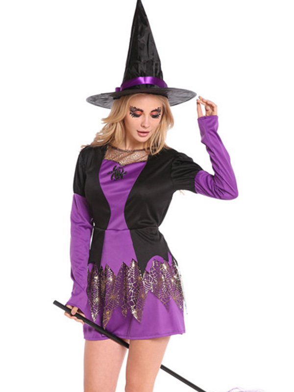 Women Spider Witch Halloween  Costume