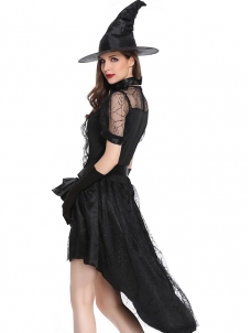 Adult Classic Black Dress Cosplay Costume 