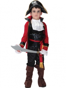 Deluxe Halloween Pirate Captain Kids Costume 