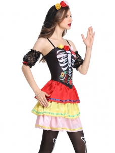 Fancy Female Ghost Bride Dress  Halloween Costume