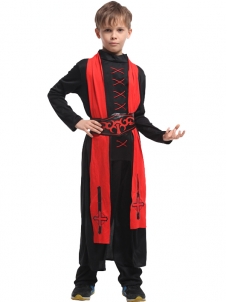 Fashion Boy Wizard Red Costume for Halloween