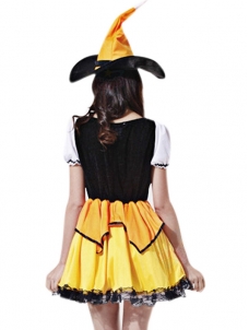 Female Pumpkin Dress Cosplay Halloween Costume