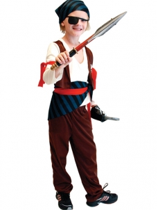 Halloween Pirate Kids Costume With Scarf