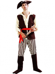 Men Cosplay Pirate Costume Performance Suit