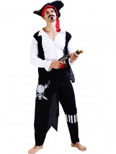 Men Pirate Ghost Head Costume