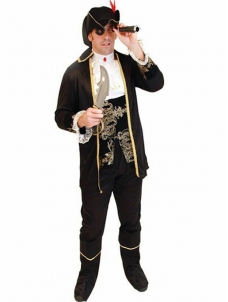 Mens Cosplay Caribbean Pirate Captain Costume 