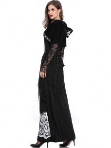 New Design Women Witch Black Dress Costume