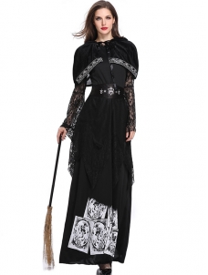 New Design Women Witch Black Dress Costume