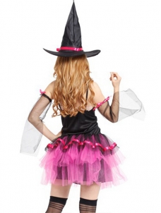 Pretty Pink Witch Dress Halloween Costume