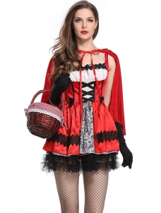Unique Female Dress with Cloak Halloween Costume