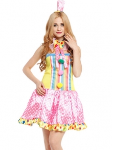 Women Clown Costume Party Dresses 