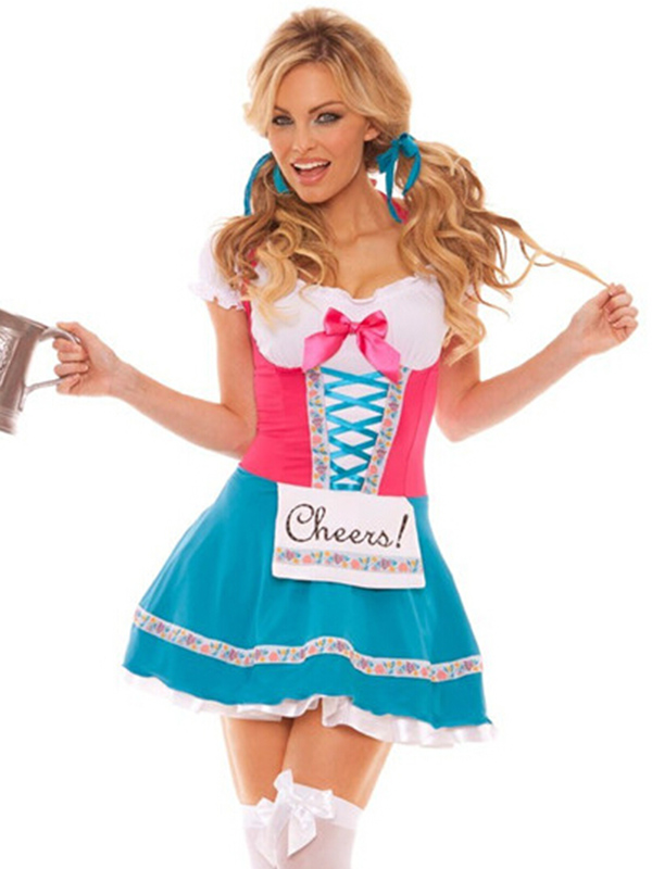 Halloween Beauty Maid Dress Costume