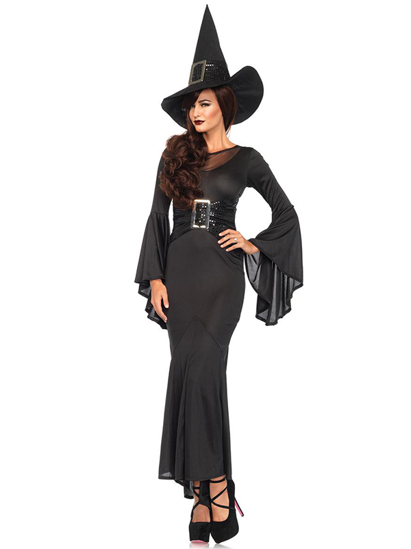 Halloween Costume Witch Long Dress