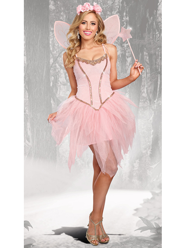Lovely Girl Fairy Princess Pink Dress