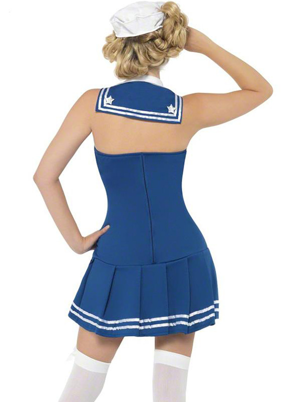Sexy Women Sleeveless Sailors  Costume 