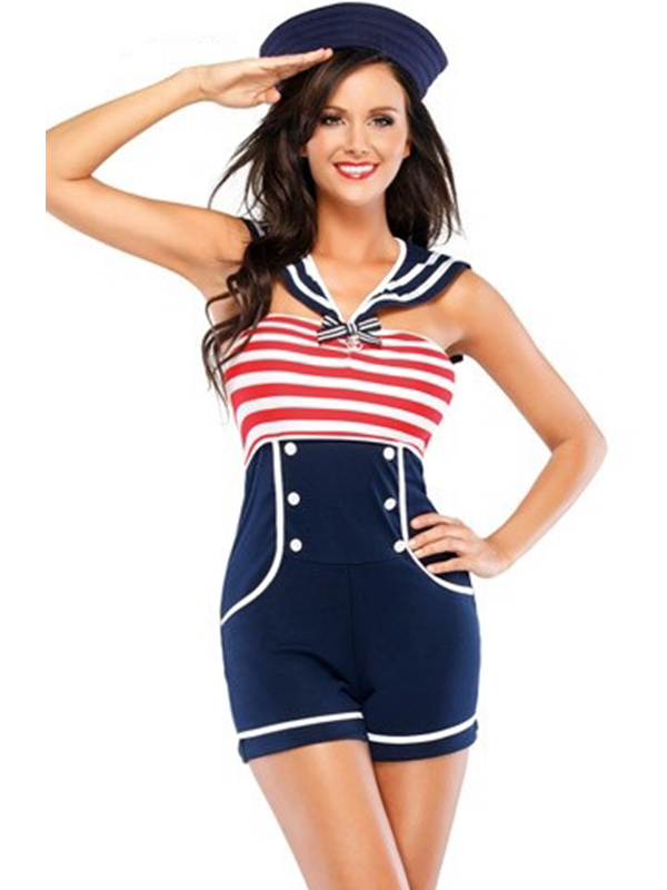 Women Sailor Navy Halloween Costumes