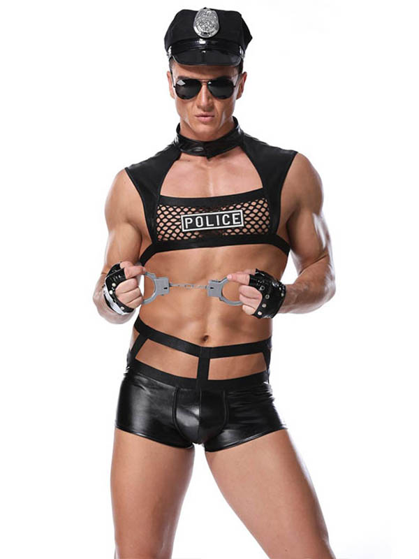 Men Police Cosplay Lingerie