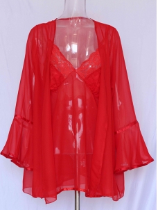 XXL-6XL 2PC Hot Red Plus Size Lingerie