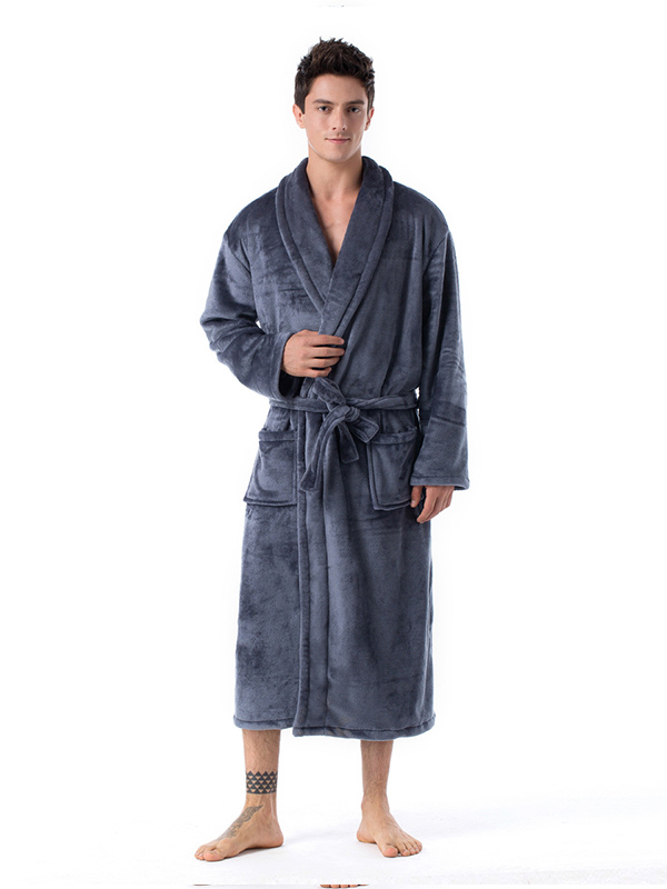 Polyester Coral Fleece Bathrobe