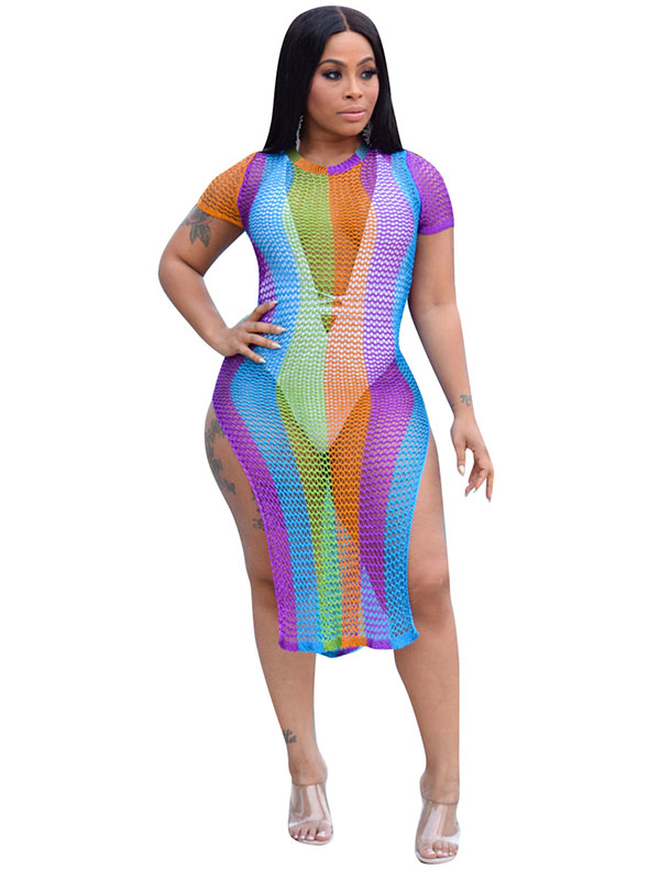 Sexy Women Colorful Beach Dress