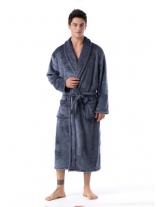 Polyester Coral Fleece Bathrobe