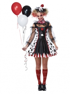 Sexy Clown Women Fancy Dress Costume