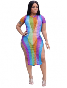 Sexy Women Colorful Beach Dress
