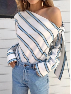 Women Casual Loose Striped Dress