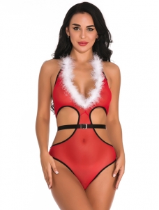 Sexy Women Santa Costume Christmas Teddies