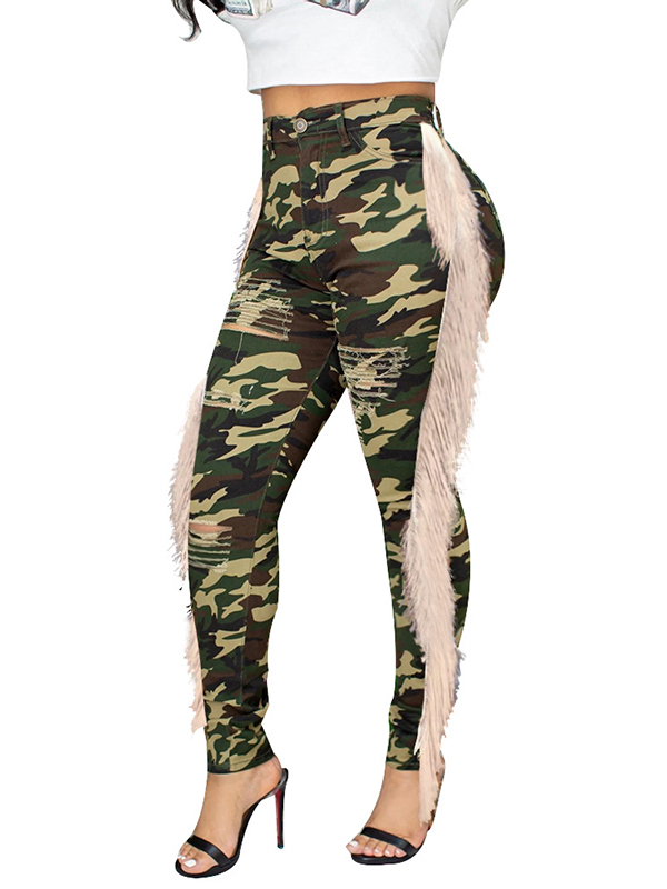 Camouflage Women Winter Pants