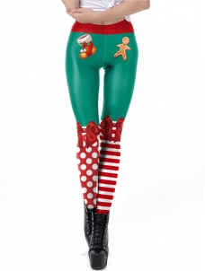 High Waist Christmas Print Women Legging