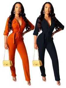 Women Long Sleeve Jumpsuit