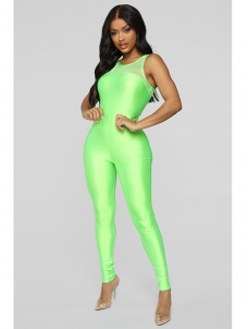 Women Sleeveless Tight Jumpsuit