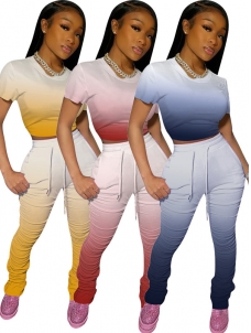 Women Sport Short Sleeve Summer Suit