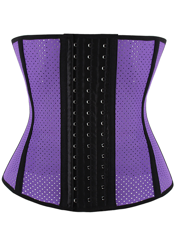 9 Steel Bone Latex Sports Waist Cincher