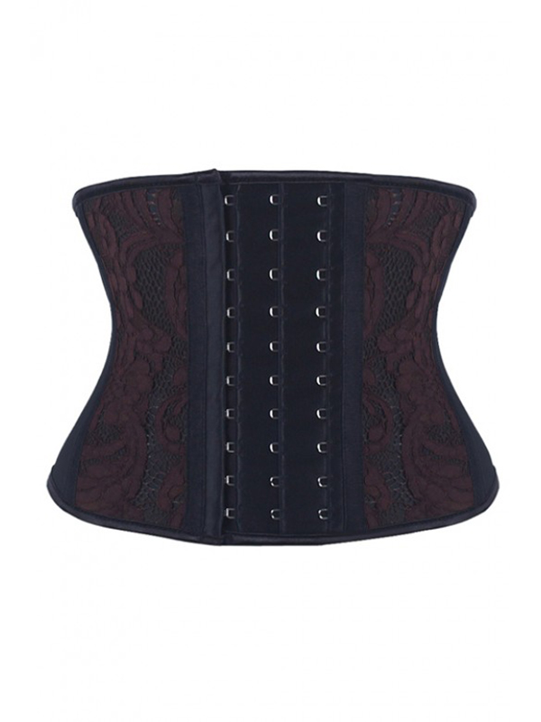 9 Steel Lace Hook Latex Waist Cinchers