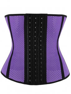 9 Steel Bone Latex Sports Waist Cincher