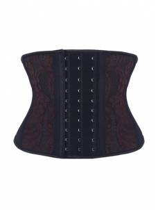 9 Steel Lace Hook Latex Waist Cinchers