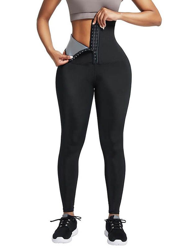 Button Buttock Waist And Waistband Legging