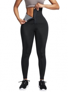 Button Buttock Waist And Waistband Legging