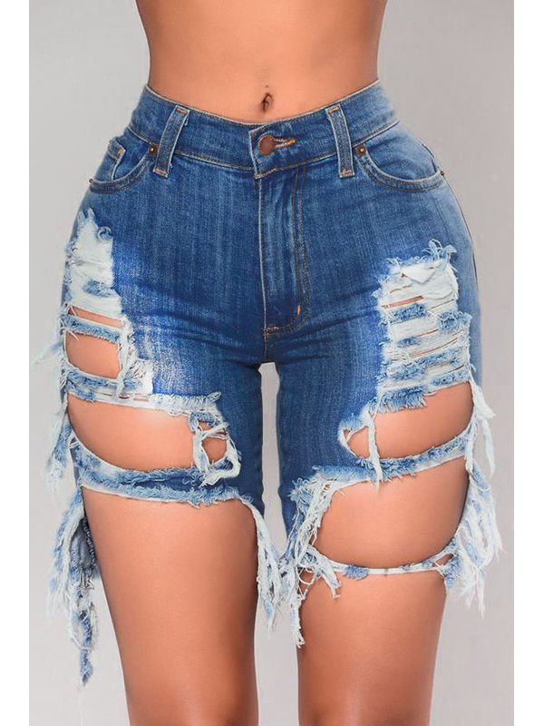 Women Fashion Short Denim Trousers